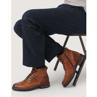Jones Bootmaker Leather Lace Up Boots Tan