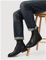 Leather Lace Up Boots