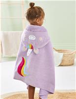 Pure Cotton Unicorn Large Hooded Towel