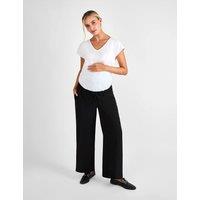 JoJo Maman Bb Maternity Wide Leg Trousers Black