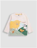 Pure Cotton Highland Cow Applique Top (6 Mths - 7 Yrs)