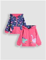 Pure Cotton Reversible Dinosaur Hoodie (12 Mths-7 Yrs)