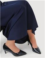 Leather Stiletto Heel Pointed Court Shoes