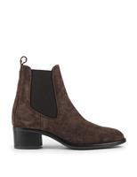 Leather Block Heel Chelsea Boots