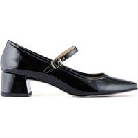 Leather Patent Block Heel Mary Jane Shoes