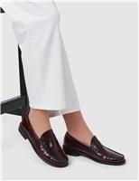 Jones Bootmaker Leather Loafers Burgundy