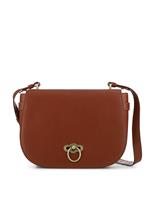 Leather Croc Effect Cross Body Shoulder Bag