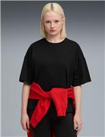 HER Pure Cotton Crew Neck Oversized T-Shirt