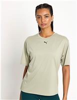 Puma Tad Essential Round Neck T-Shirt Dark Khaki