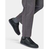Jones Bootmaker Leather Lace Up Trainers Black