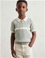 Pure Cotton Striped Polo Shirt (3-14 Yrs)