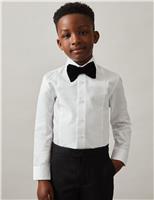 Pure Cotton Textured Bib Shirt (3-14 Yrs)