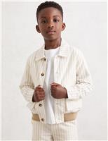 Pure Cotton Striped Harrington Jacket (3-14 Yrs)