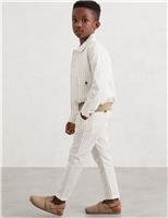 Pure Cotton Striped Trousers (3-14 Yrs)