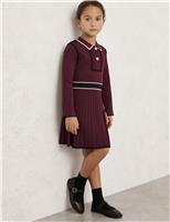 Knitted Collared Dress (3-14 Yrs)