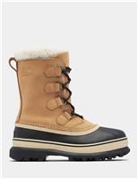 Caribou Leather Faux Fur Lined Mid Calf Boots