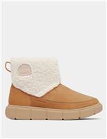 Explorer Suede Faux Fur Lined Ankle Boots