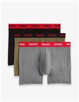 3 Pack Cotton Rich Logo Waistband Boxer Briefs