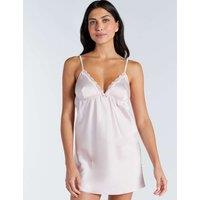 Boux Avenue Kaya Satin Chemise Pink