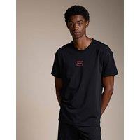 Hugo Laze Featuring HD Logo T-Shirt Black
