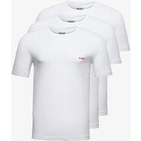 Hugo 3pk Pure Cotton Jersey Logo T-Shirt White