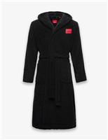 Pure Cotton Terry Hooded Dressing Gown