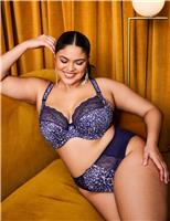 Lucie Floral High Waisted High Leg Knickers