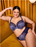 Lucie Floral Wired Plunge Bra DD-JJ