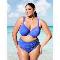 Elomi Wired Plunge Scoop Neck Bikini Top Blue