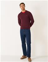 Pure Cotton V-Neck Jumper