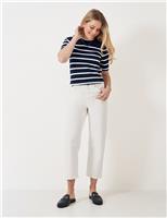 Striped Crew Neck Knitted Top