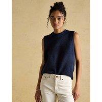 Joules Crew Neck Knitted Vest Navy