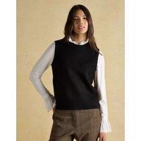 Joules Crew Neck Knitted Vest Black