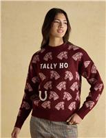 Tally Ho Crew Neck Jumper with Wool