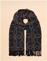 Jacquard Printed Tassel Scarf