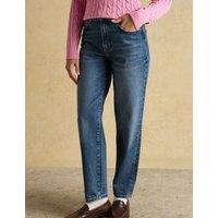 Joules Relaxed Denim Mid Rise Jeans Blue