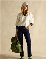 Denim Mid Rise Slim Fit Ankle Grazer Jeans