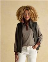Joules Fleece Funnel Neck Gilet Khaki