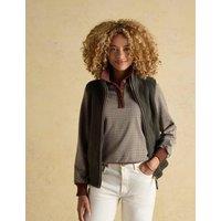 Joules Fleece Funnel Neck Gilet Khaki