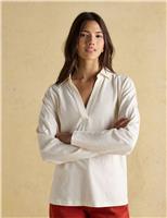Pure Cotton Collared Top
