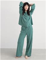 Cotton Rich Striped Pyjama Set