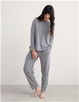 Cotton Rich Striped Pyjama Set