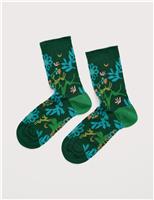 Forest Ankle High Socks