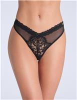 Kianna Mesh & Lace Thong