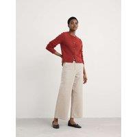 Seasalt Cornwall Merino Wool Rich Crew Neck Cardigan Red