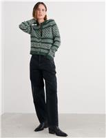 Merino Wool Rich Crew Neck Cardigan