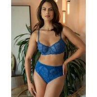 Pour Moi Atelier Lace Wired Balcony Bra (B-FF) Bright Blue