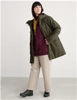 Pure Cotton Hooded Duffle Coat