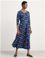 Cotton Rich Floral Midi Skater Dress