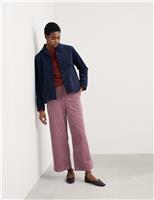 Cotton Rich Collared Short Jacket